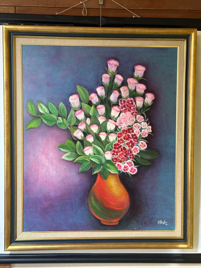 額縁　絵画油彩　Ｆ20号キャンバス　絵画　日本画　展覧会用　個展　美術品　ア-ト