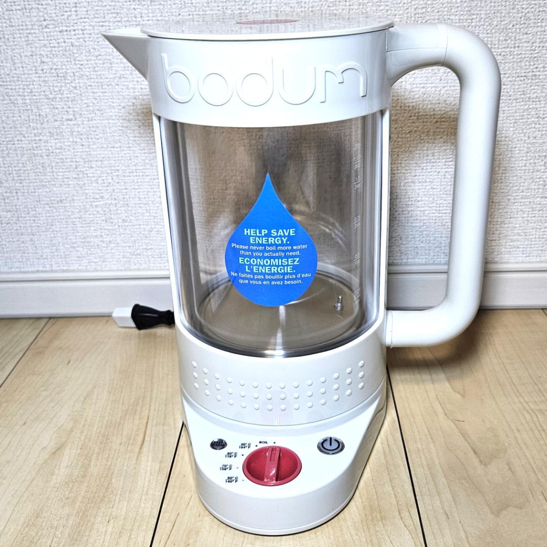 希少 ボダム BODUM 電気ケトル 1100ml ホワイト 11659-913