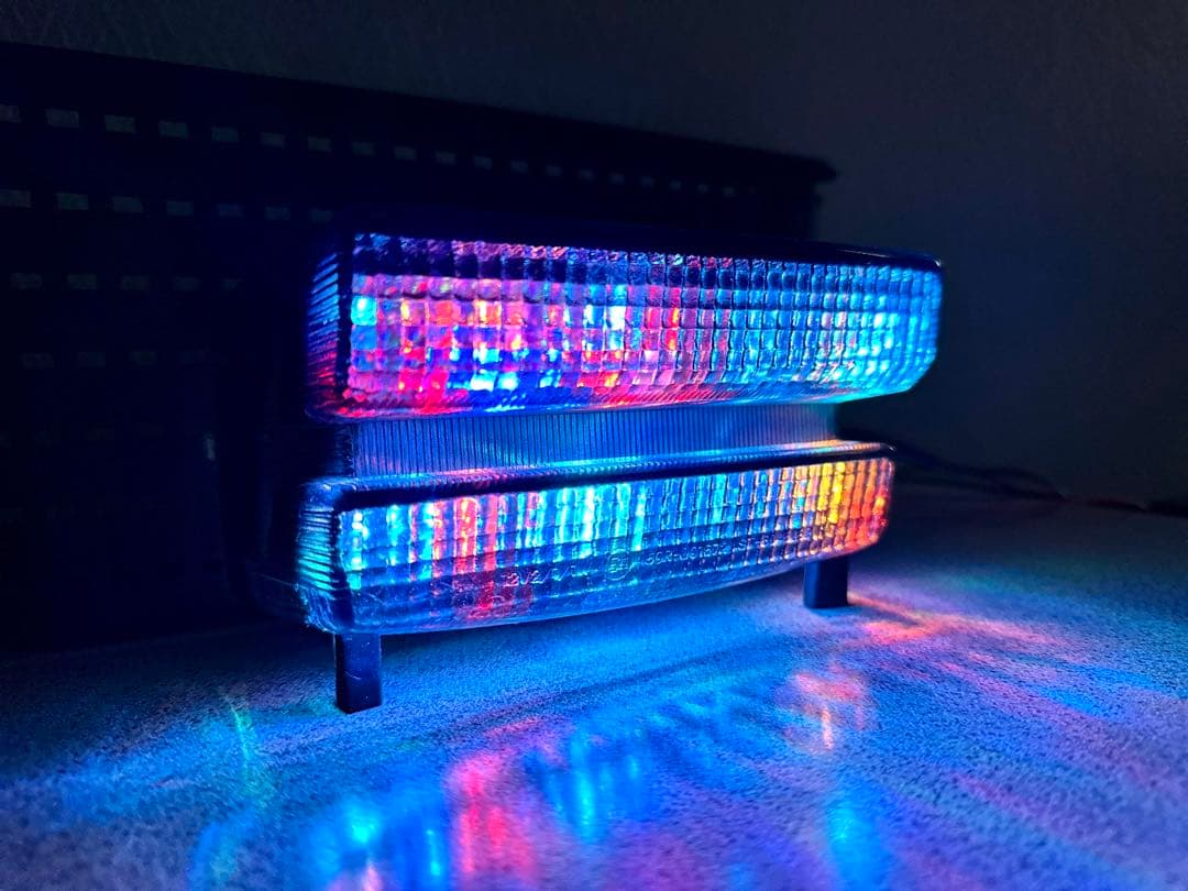 XJR400 XJR1200 4HM RGB流星 テールランプ LED レインボ