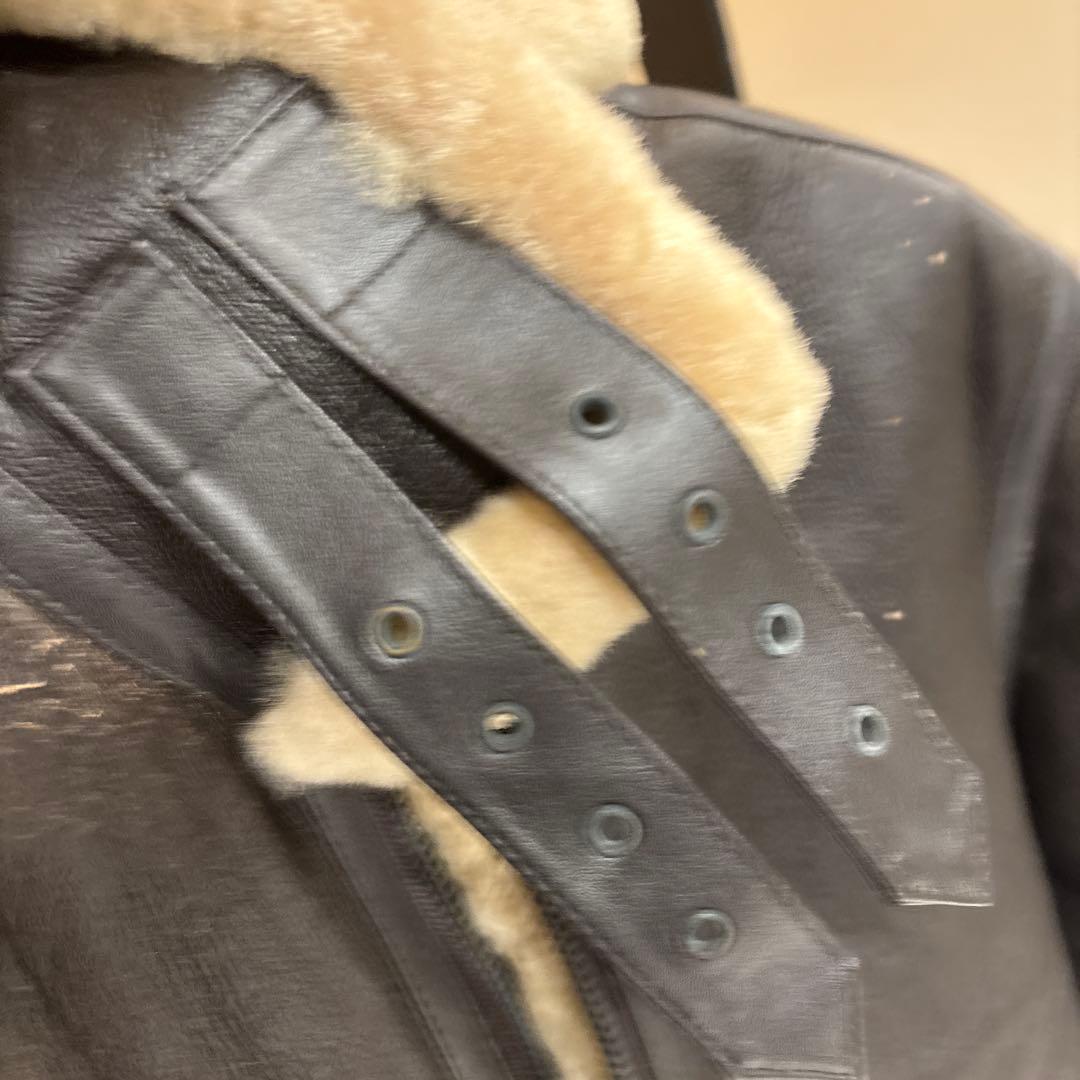 u*r様 羊毛皮　Ｂ-３革ジャンライダースジャケットシープスキン