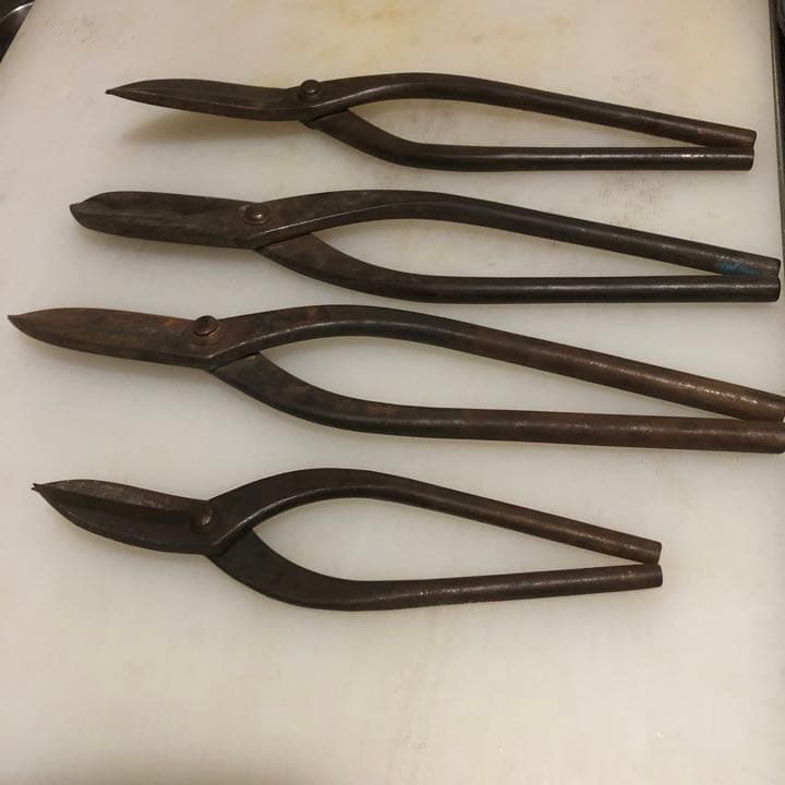 剪定鋏，板金，波切りハサミ，板源，威光，盛光，喜光，4本