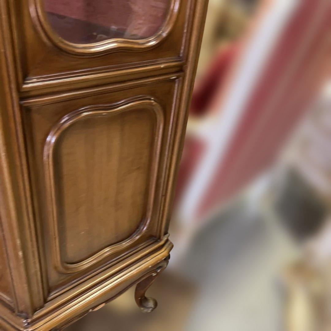 【象嵌】キャビネット◆ヴィンテージ◇程度良好◆鍵付き◇