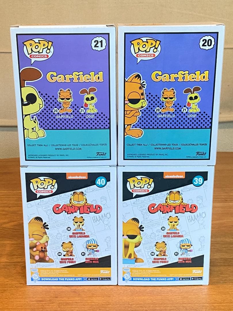 ガーフィールド ＆ オーディ フィギュア 4体セット ファンコポップ