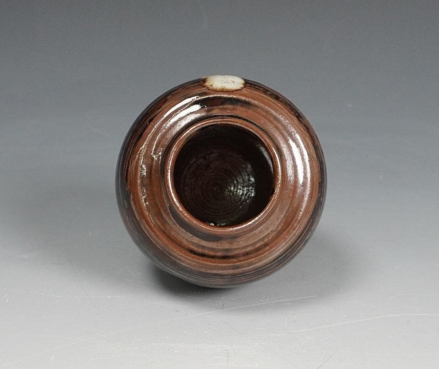 清水茂生古瀬戸茶入 新紹緞子仕覆