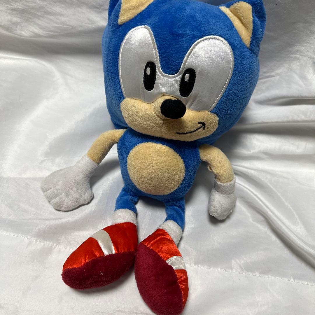 希少　ソニック ザ ヘッジホッグ SONIC 足裏赤　ナイロン　30cm
