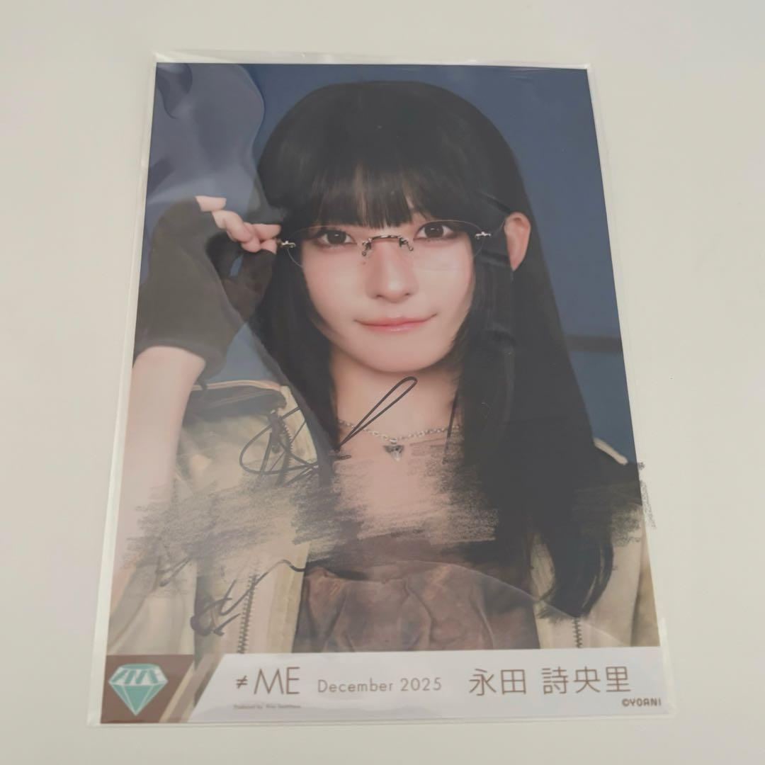 ≠ME ノイミー 永田詩央里 排他的ファイター 歌唱衣装 生写真 ヨリ 直筆