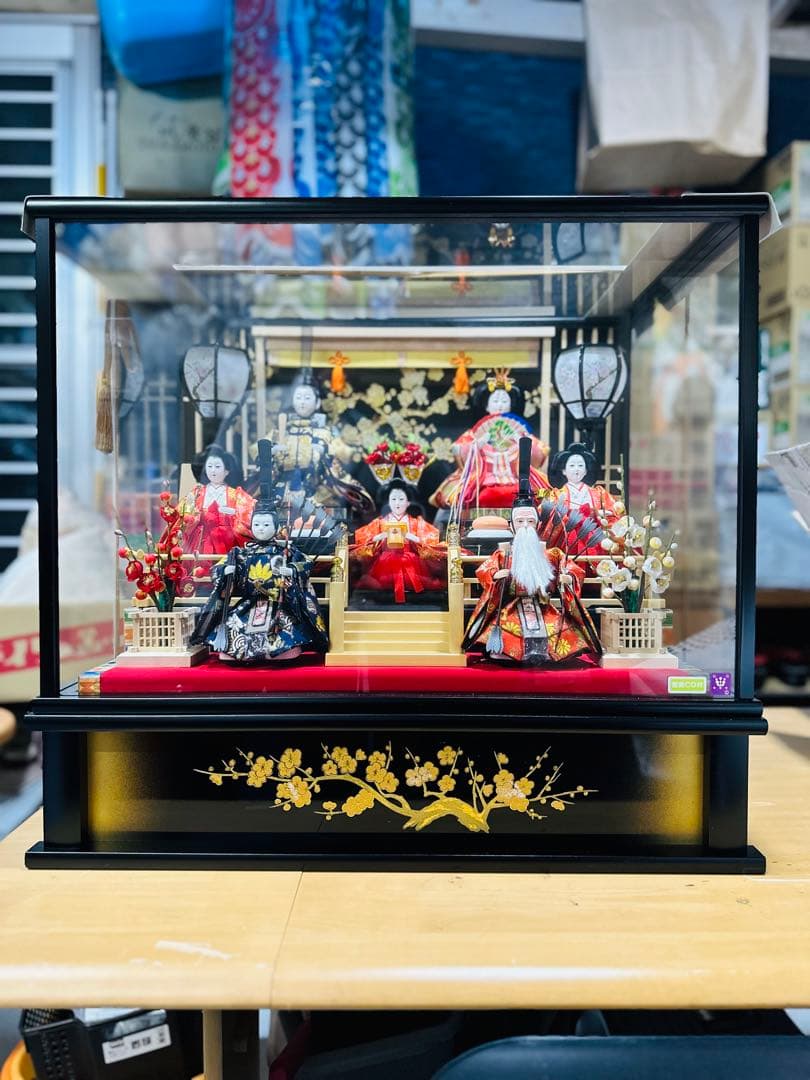 雛人形 ガラスケース付き