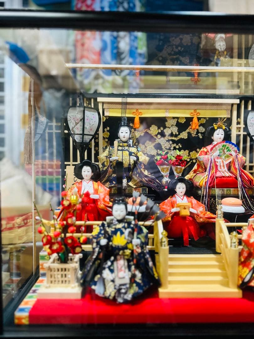 雛人形 ガラスケース付き