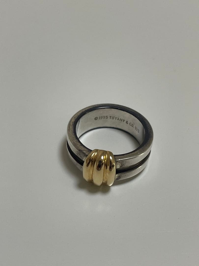 Tiffany & Co. シルバー ゴールド リング 約10号