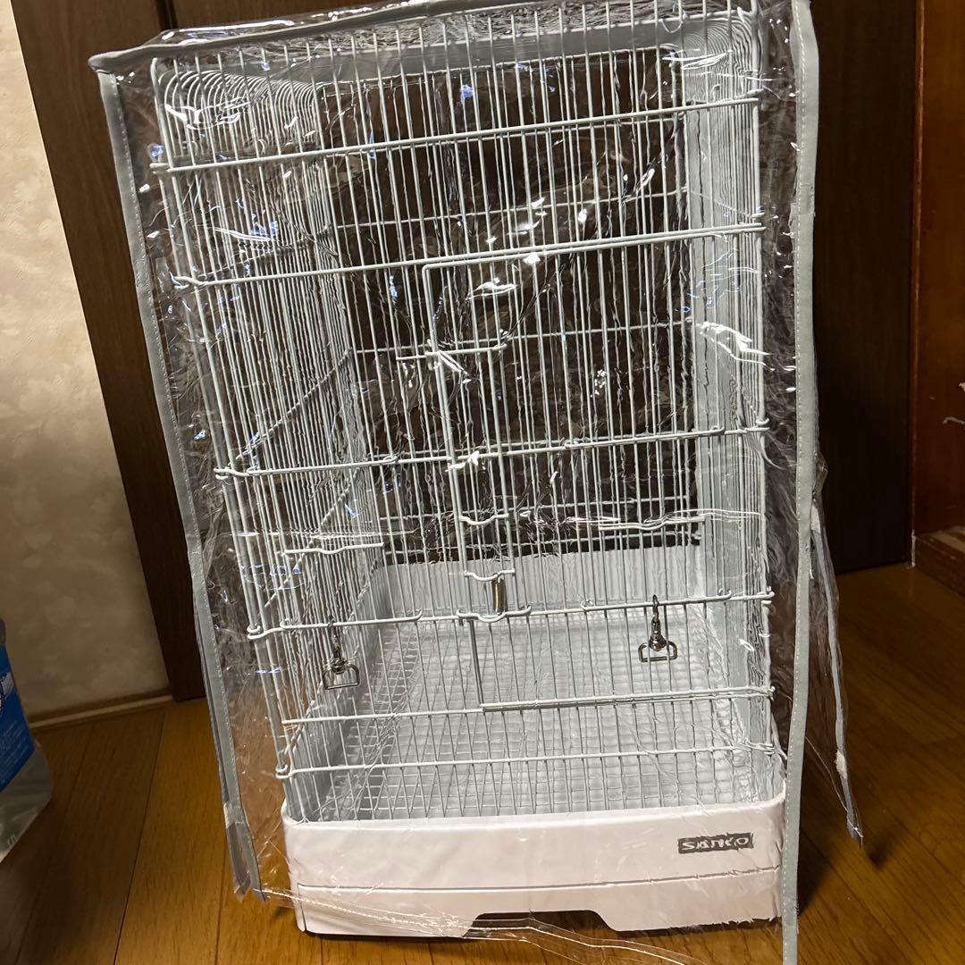 SANKO 三晃商会 イージーホーム 37 ゲージ ホワイト ＋保護カバーセット