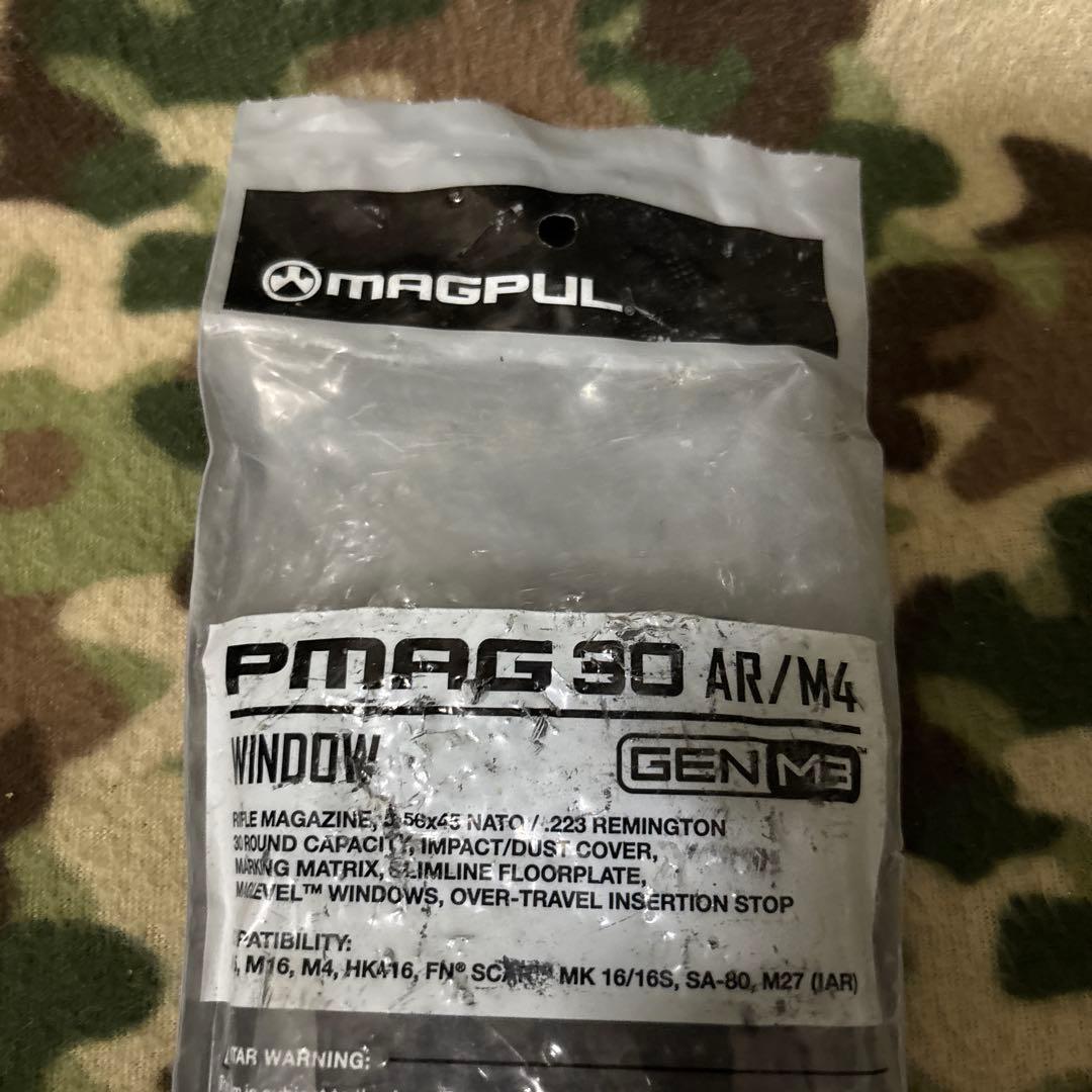 新品　未使用　米軍実物　MAGPUL PMAG 30 窓付き　マグプル　ブラック