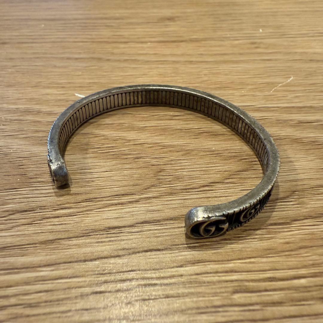 ma専用 グッチ GUCCI ブレスレット バングル メンズ ダブルＧ シルバー