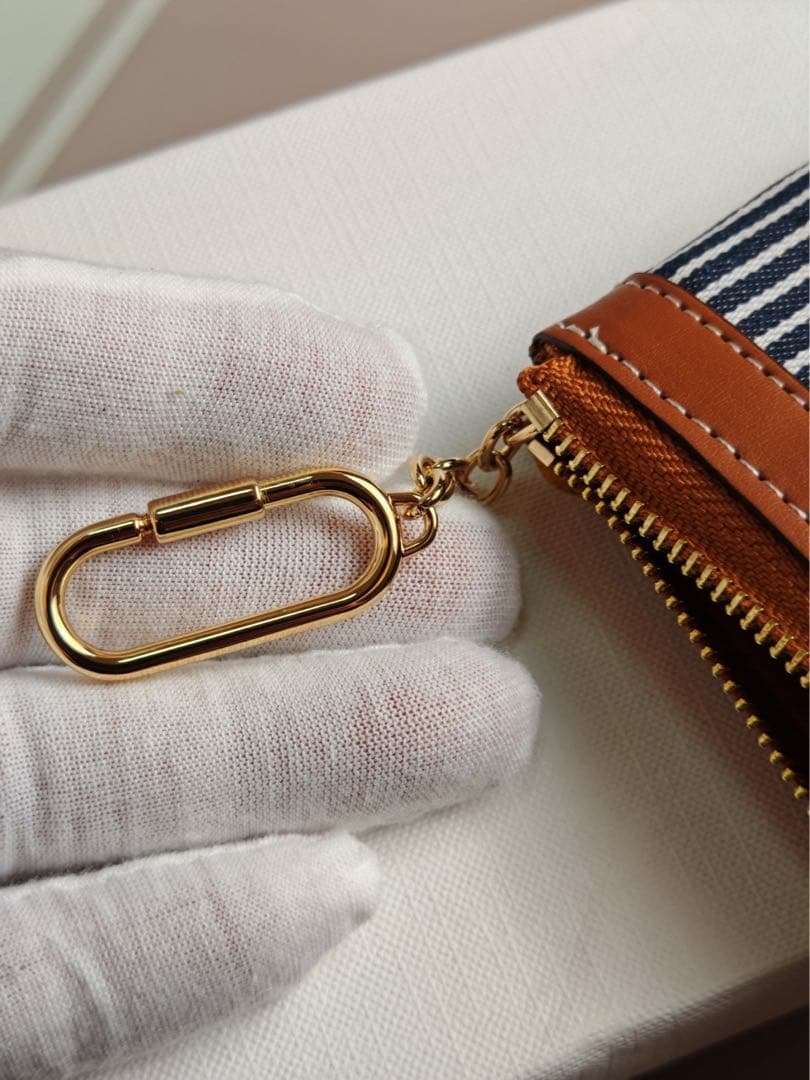 CELINE ストライプ ケース　小銭入れ