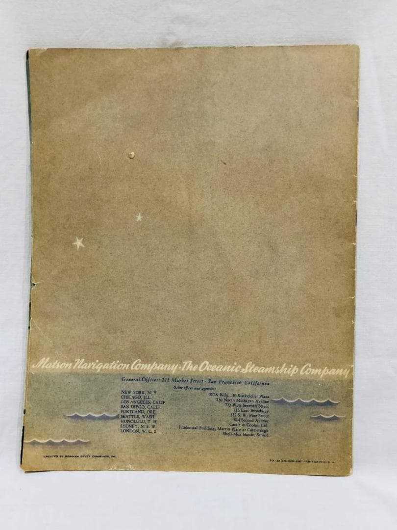 Ｍａｔｓｏｎ Ｌｉｎｅ マトソン ライン ヴィンテージ ブックレット！！