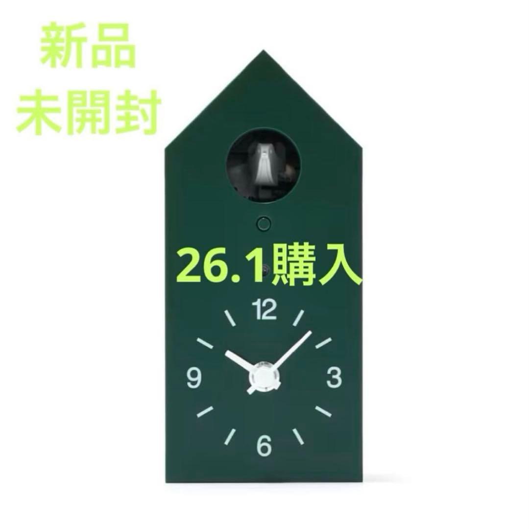 MUJI 鳩時計 ダークグリーン／ＭＪ－ＣＣＤＳ１未開封