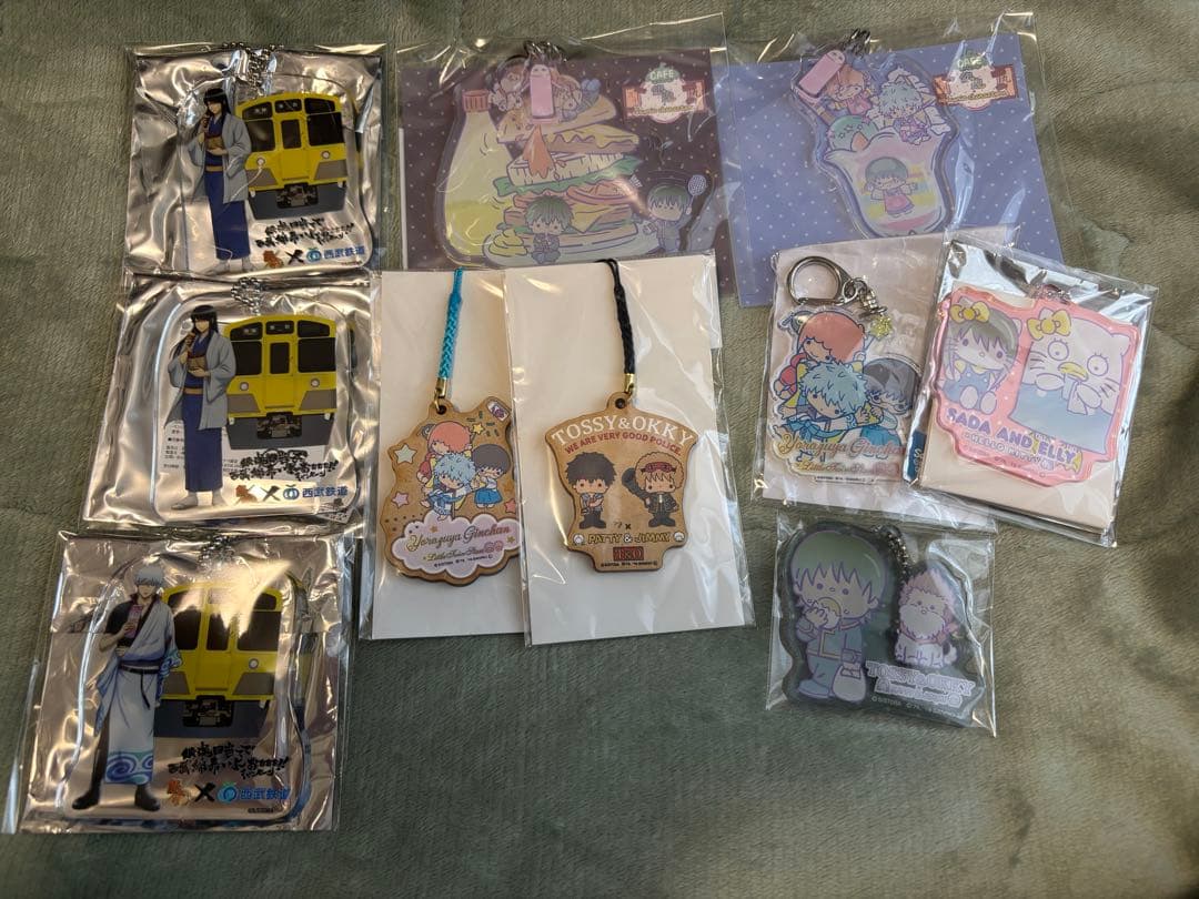 銀魂　缶バッジ、アクキー、ポストカード、ステッカー、メモ帳