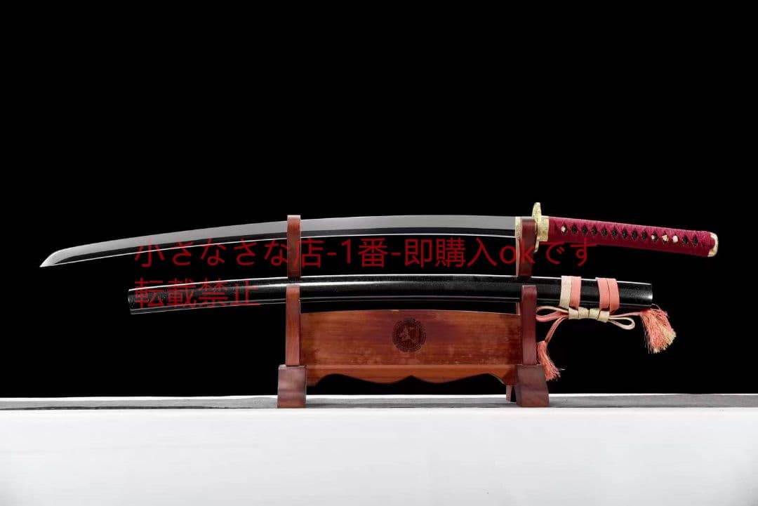 26寸銅装鋒鋼超鏡面武士刀『鏡面紅武士』 古兵器 武具 刀装具 日本刀  居合刀