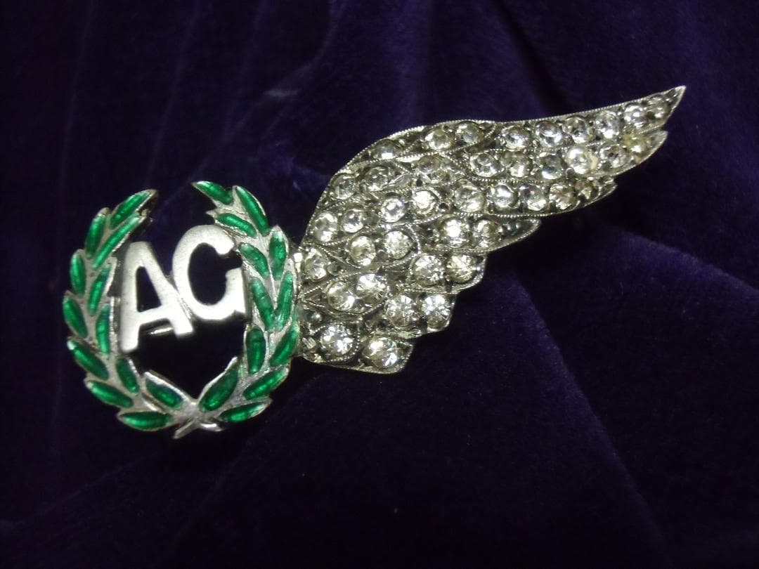 ＧＢイギリス軍/英軍＊空軍＊１９４０年代＊銀製・エア・ガナーＷＩＮＧ（実物）