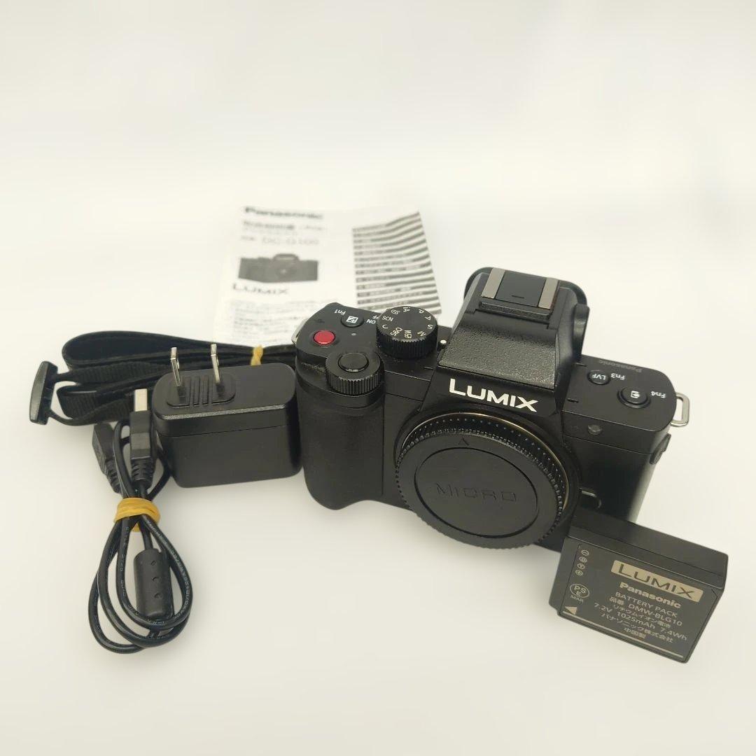 パナソニック LUMIX DC-G100 ミラーレス 一眼カメラ 充電器付き