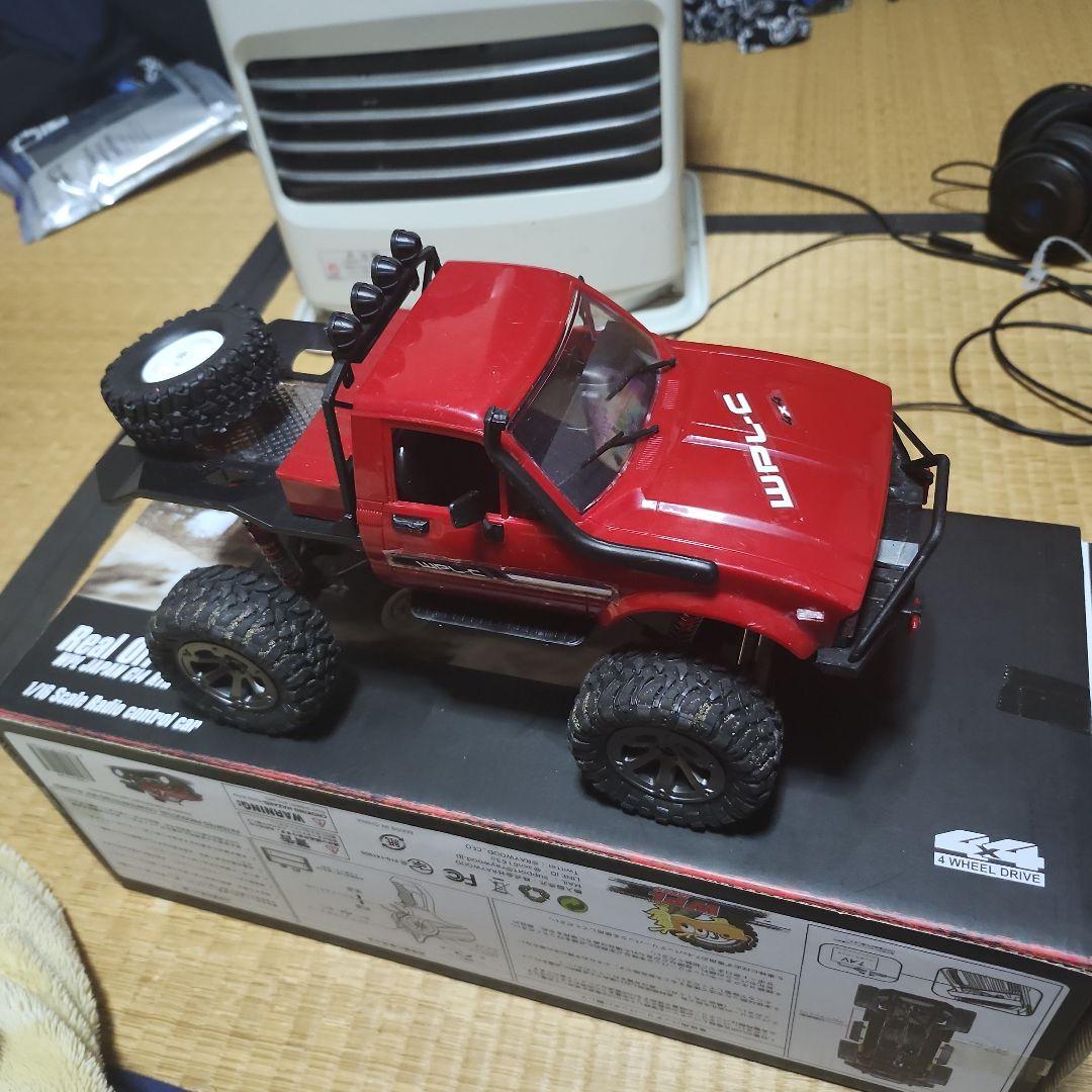 WPL C-14 レッドオフロードRCカー 4WDメタル化！