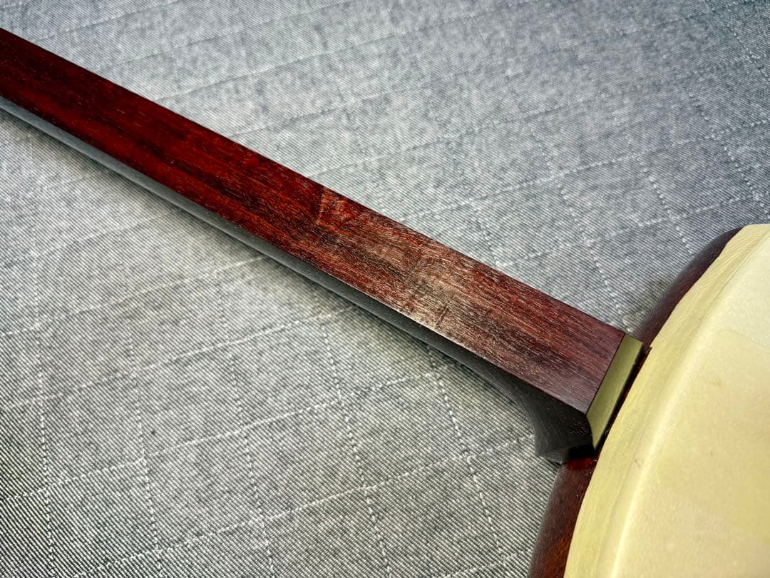 【極上玉杢】最高級 津軽三味線 金細 子持綾杉胴 超美品 トチ巻太棹 瘤杢 縮杢