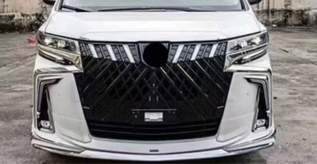 新品30系 アルファード 後期 SC用グリル WALD風デザイン　ガンメタ塗装