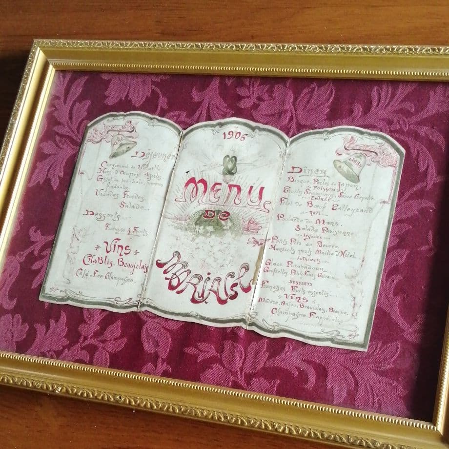 アンティーク　メニュー　MARIAGE