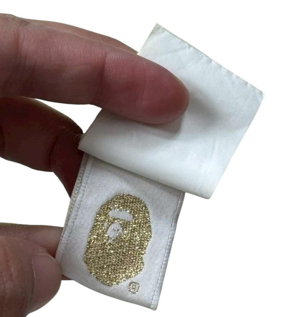 キムタク着用 エイプ ジップアップ スウェットパーカー イエロー M