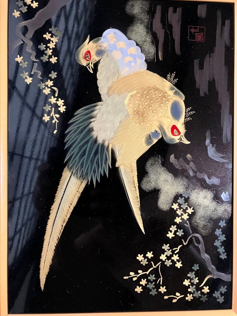 日本画 鳥の絵