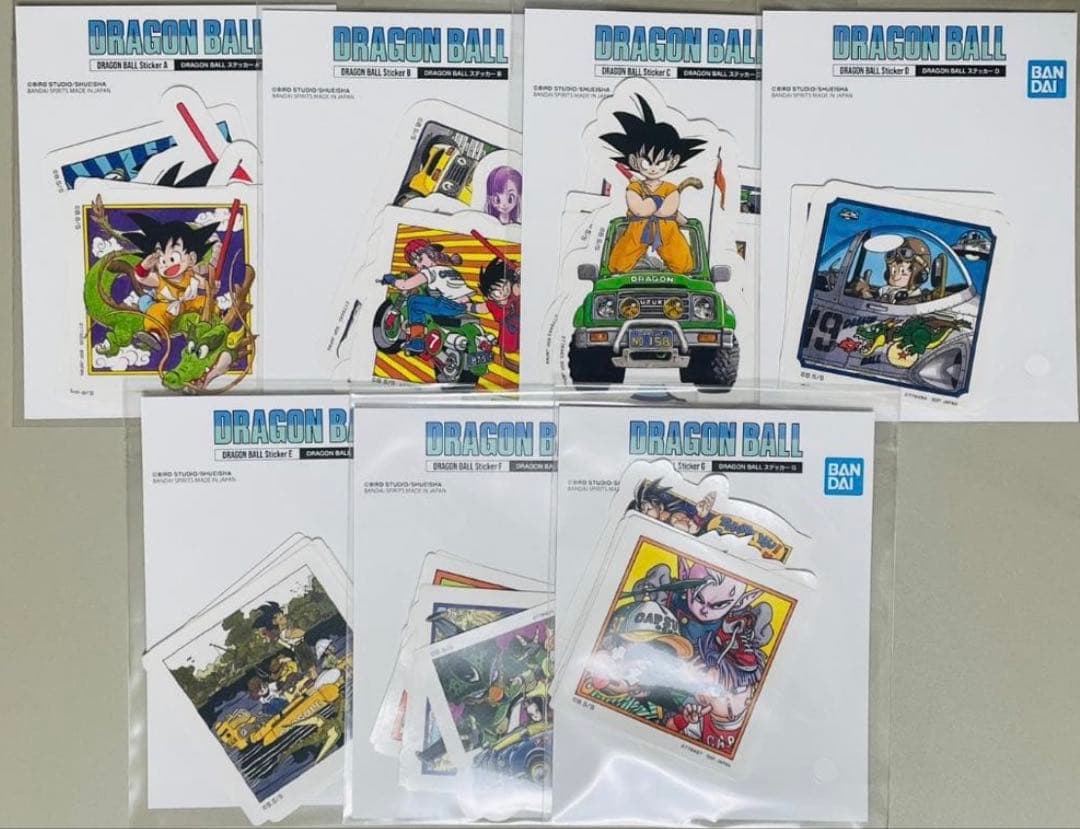 ゲンキダマツリ DRAGON BALL 原作 表紙 ステッカー 全42種 コンプ