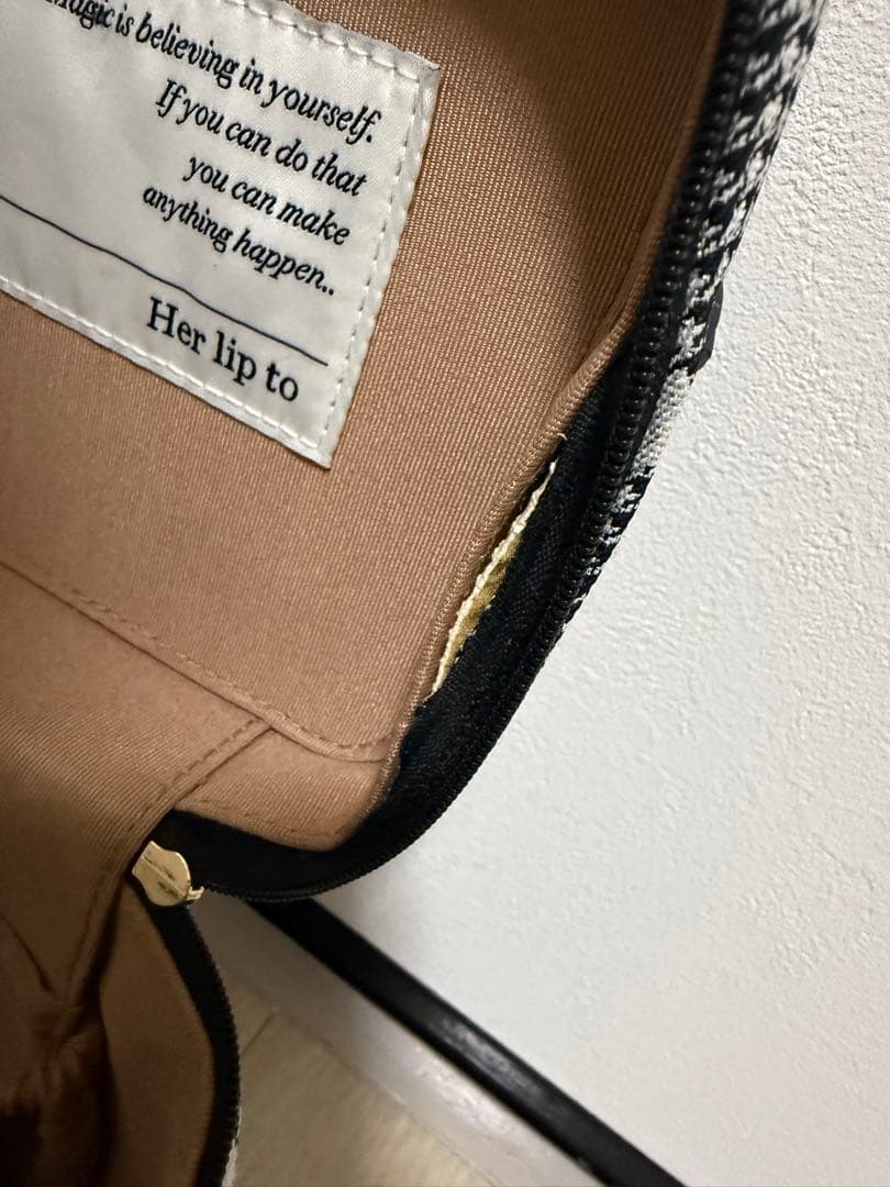 Her lip to バニティバッグ シルバー