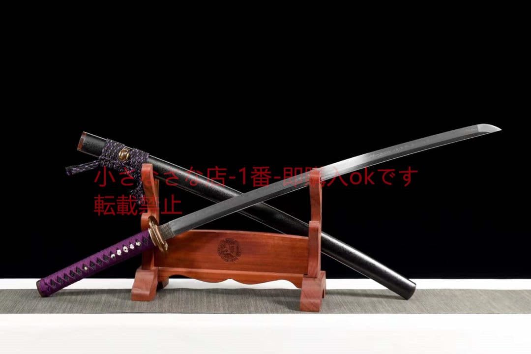 精品銅装鎏金銀精彫T10焼刃『武田信玄』古兵器  刀装具 日本刀 模造刀 居合刀