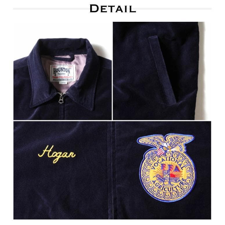 新品タグ付き＊HOUSTON ヒューストン FFAジャケット ネイビー XXL