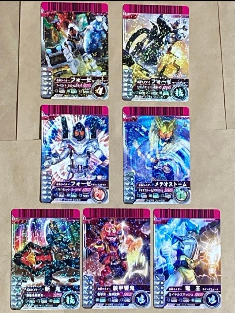 ガンバライド　フォーゼ01〜06弾165枚＋箔押しバインダー