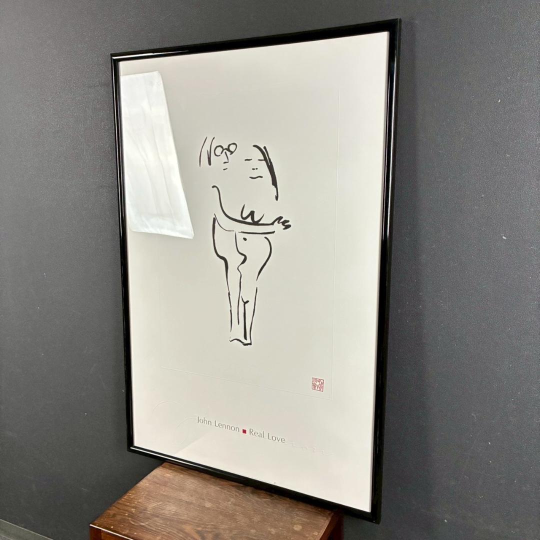 【最終値下げ】美品 ジョン・レノン「Real Love」リトグラフ 印章有