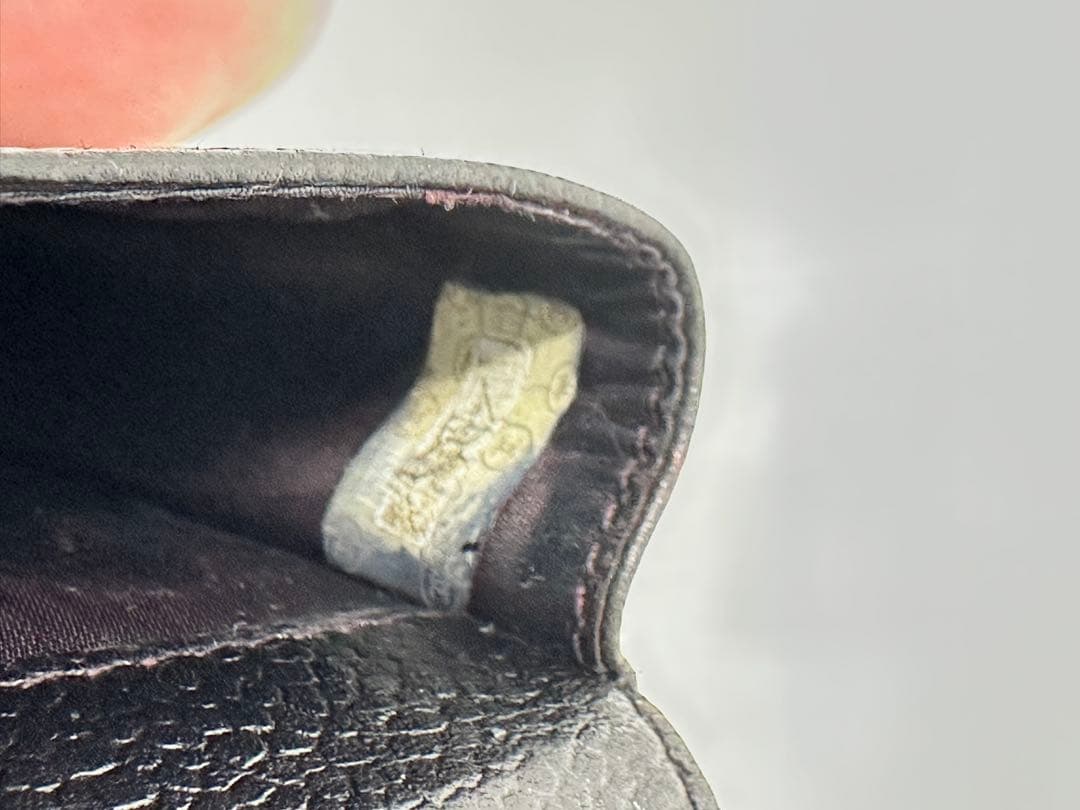 【美品】CHANEL シガレットケース　キャビアスキン　ブラックレザー