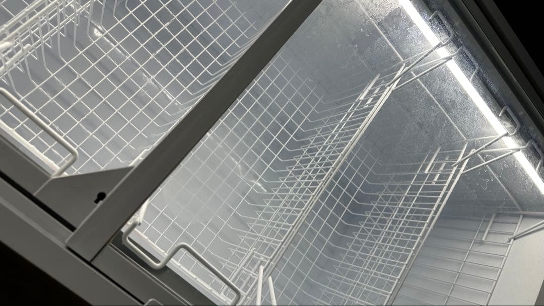 フリーザー ワイヤーバスケット付き デジタル温度表示