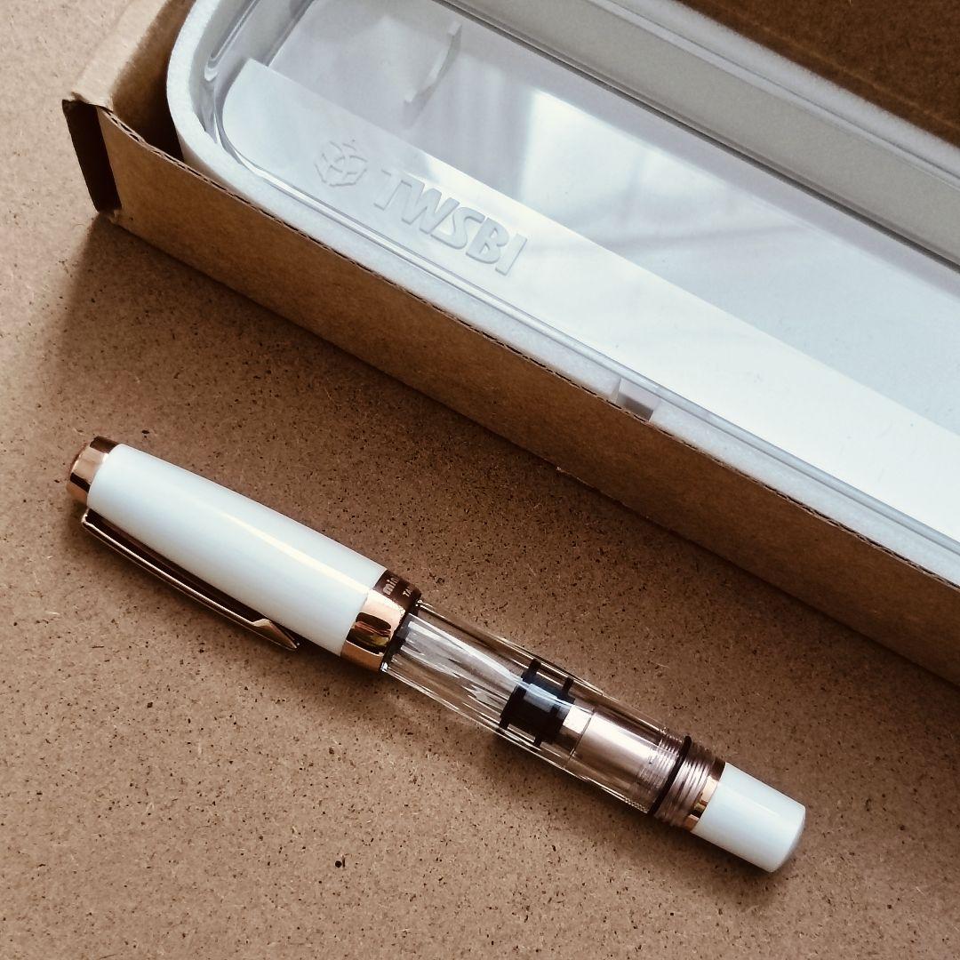 【TWSBI】万年筆 ダイヤモンド mini ホワイトローズゴールドII／М中字