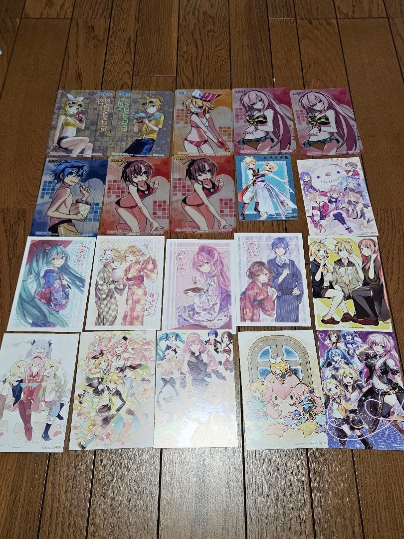 初音ミク　鏡音リン　鏡音レン　巡音ルカ　クリアファイル　パズル　特典　まとめ売り