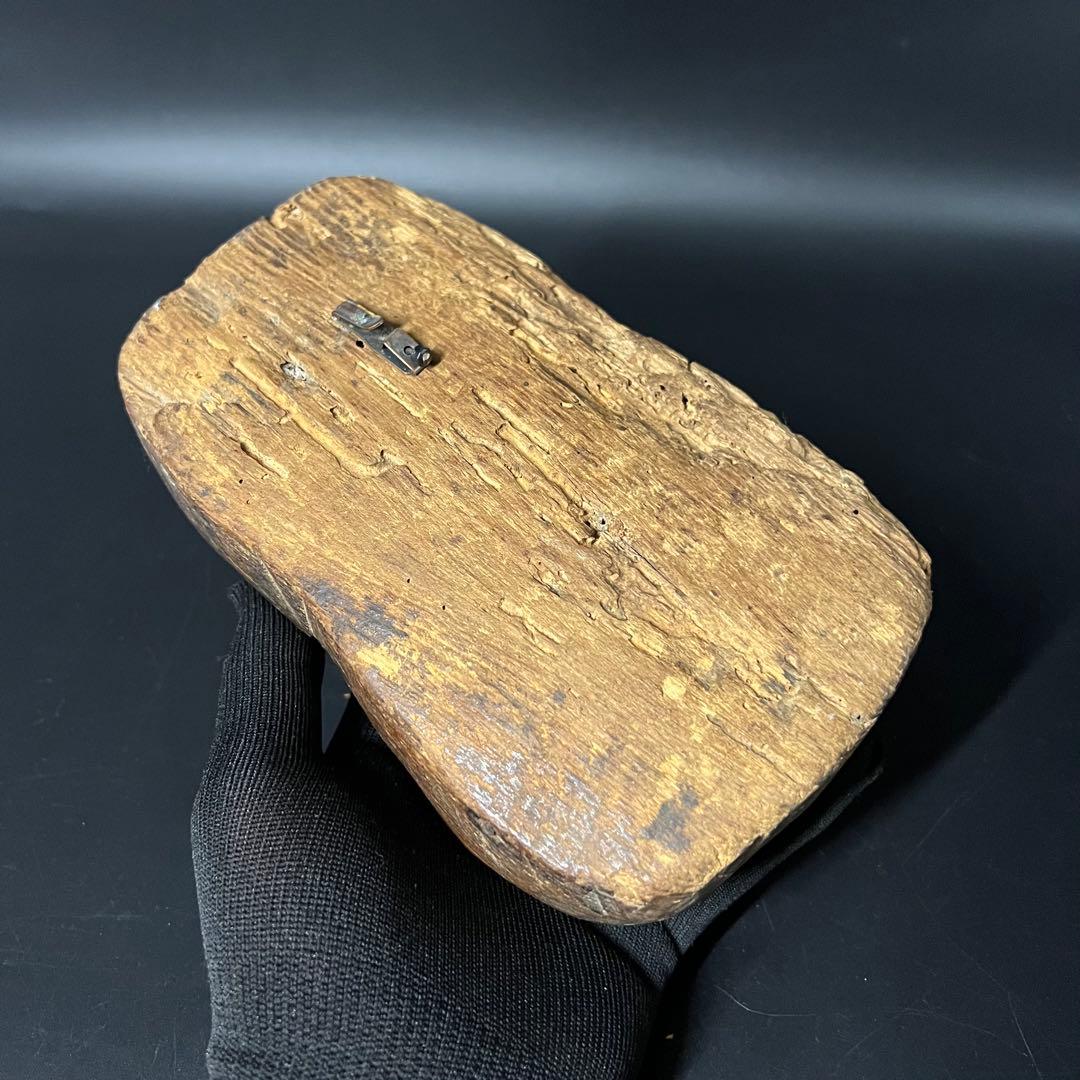 江戸時代 木彫 おかめ（阿亀）面 一木彫 民間信仰彫刻 古民藝美術品◎古美術庵々