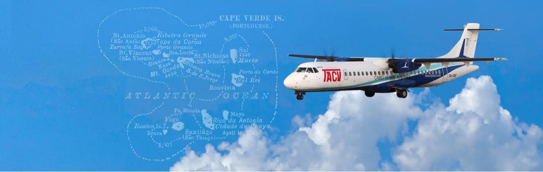 カーボベルデ航空 Aviationtag ATR-72 ぶ厚い コンビ色