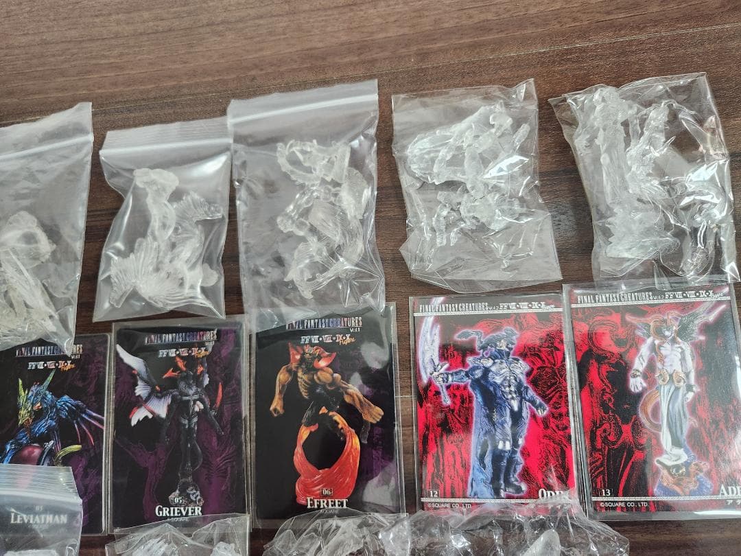 FFクリーチャーズ Vol.1～3 クリア9種 カラー5種 未使用 全てカード有