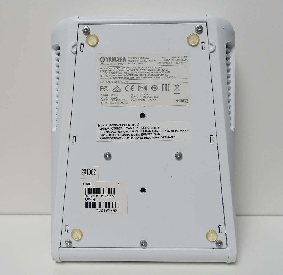 (中古)YAMAHA AG06 オーディオインターフェース 箱無し