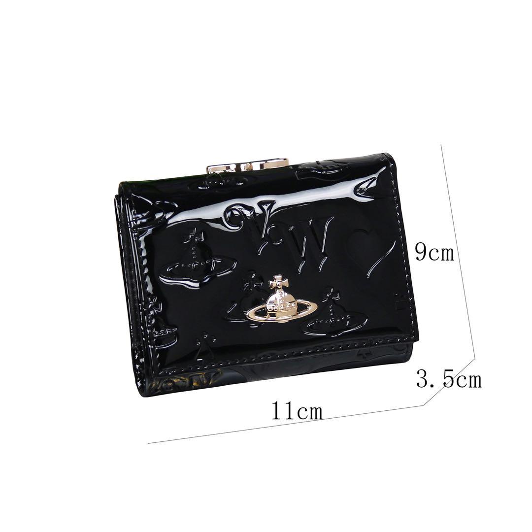 Vivienne Westwood ブラック三つ折り財布 金マーク-913110