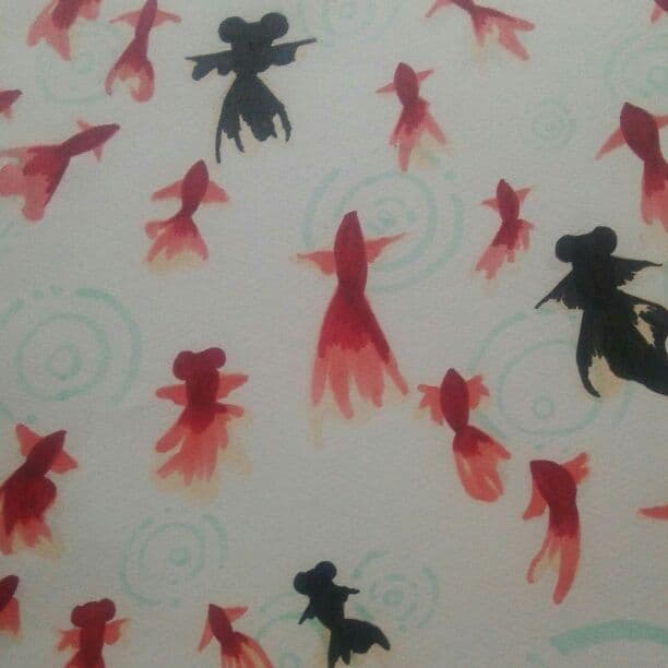 金魚の絵