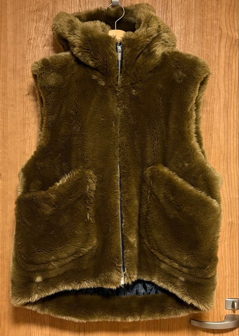 サルバム フェイクファーベスト L