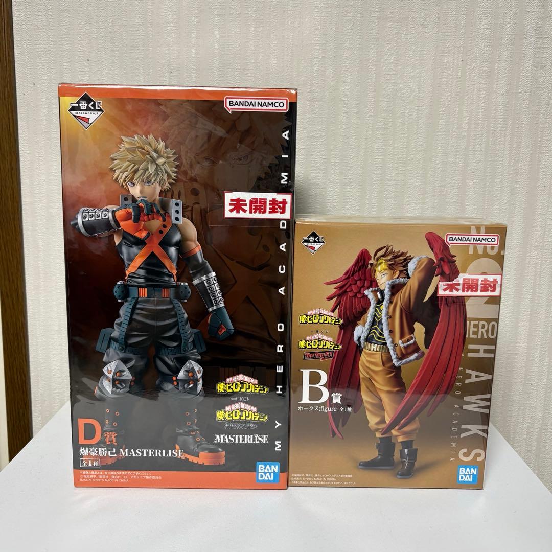 僕のヒーローアカデミア　1番くじフィギュアセット　　爆豪勝己　ホークス