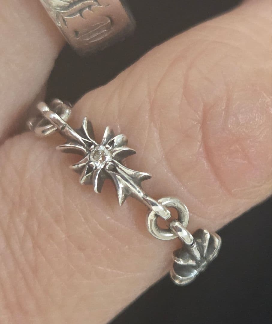 A*t様 CHROME HEARTS★Tiny E CHプラスリング 純正ダイヤ