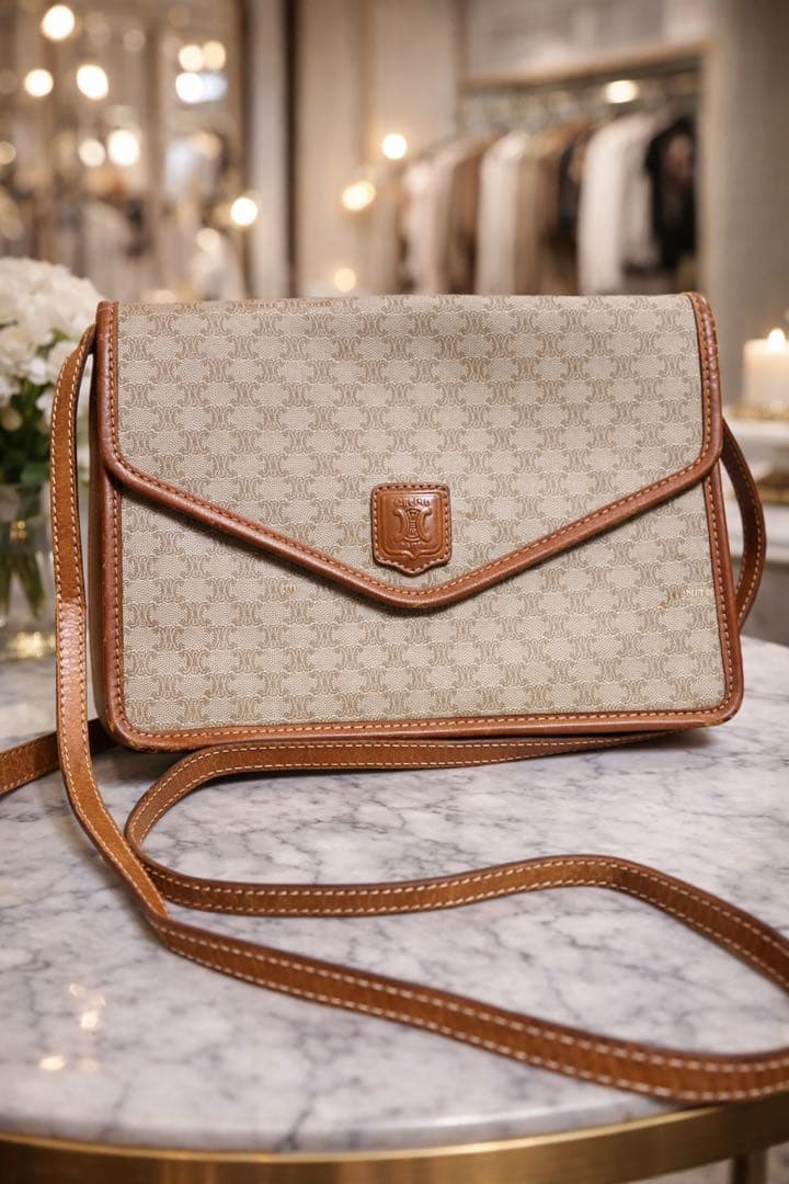 ☆*☆様 CELINE セリーヌ マカダム柄 ヴィンテージ ショルダーバッグ 斜