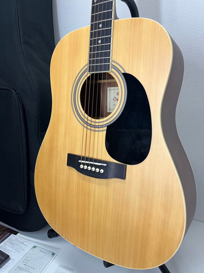 美品 HONEY BEE W-15M N アコースティックギター ハードケース付